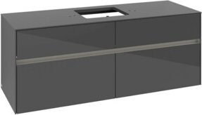 V&B Waschtischunterschrank Collaro in Anthrazit mit LED-Beleuchtung, B/T/H: 140 x 54,8 x 50 cm - Bild 1