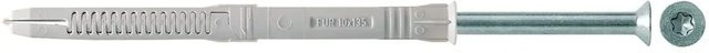 Fischer Universalrahmendübel FUR aus Nylon in Grau mit Schrauben, 4 Stück, Durchmesser: 10 mm, Länge: 100 mm - Bild 2
