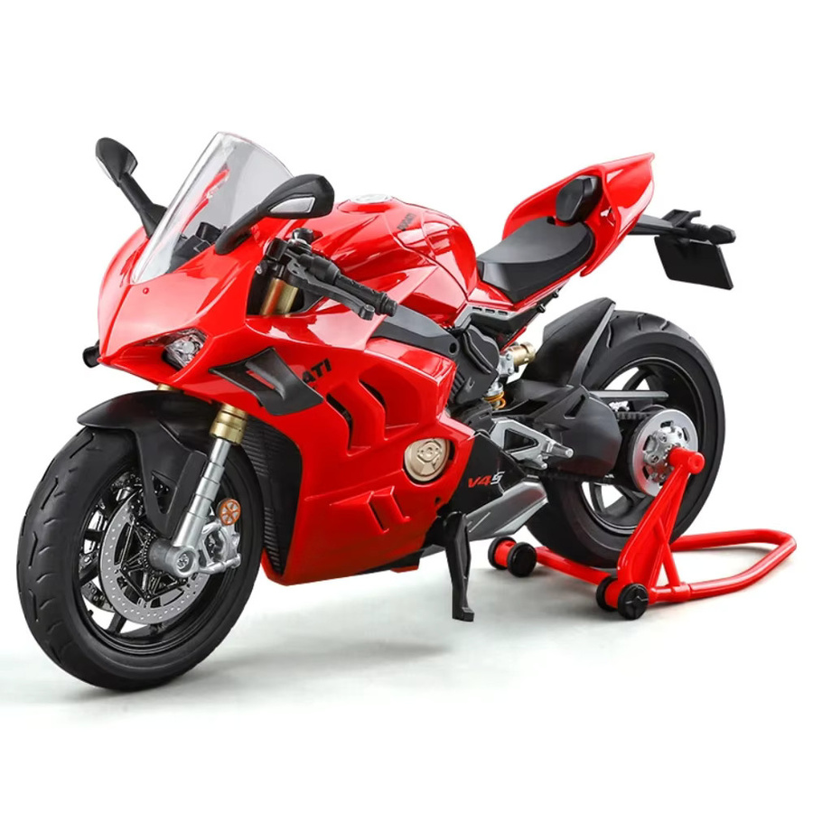 caipo V4S 1199 Motorradmodell, Maßstab 1:9, Metall, mit Licht und Sound - Bild 6