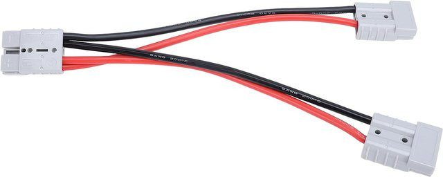 GoolRC Batterie-Adapterkabel Schnellanschluss 50A Y-Verteiler mit 8AWG Draht in Schwarz - Bild 1