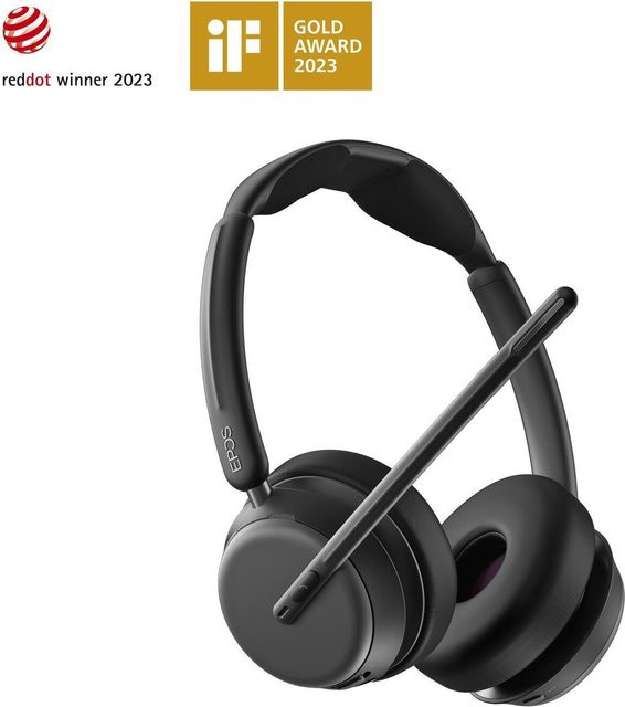 EPOS Impact 1060 ANC On-Ear Bluetooth Headset mit aktiver Rauschunterdrückung, Schwarz - Bild 2