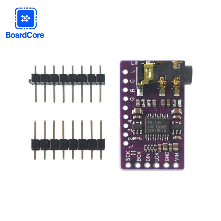 YTDMEN PCM5102 I2S DAC Modul GY-PCM5102 Audio Board für Raspberry Pi PHAT Format in Lila - Bild 2