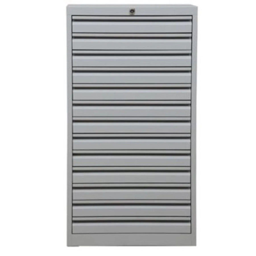 PROREGAL Schubladenschrank Swan mit 13 Schubladen in Grau, H x B x T: 98 x 53 x 43 cm - Bild 2