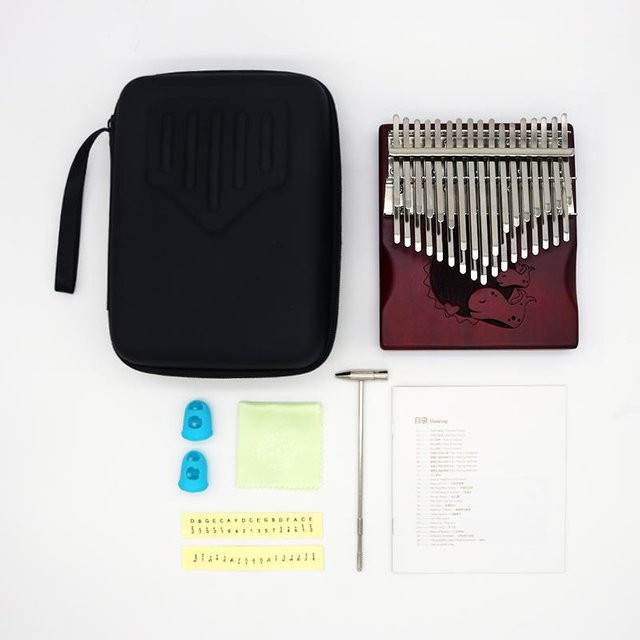 Rui Di Mbira Fingerklavier, 34 Tasten, mit Koffer - Bild 1
