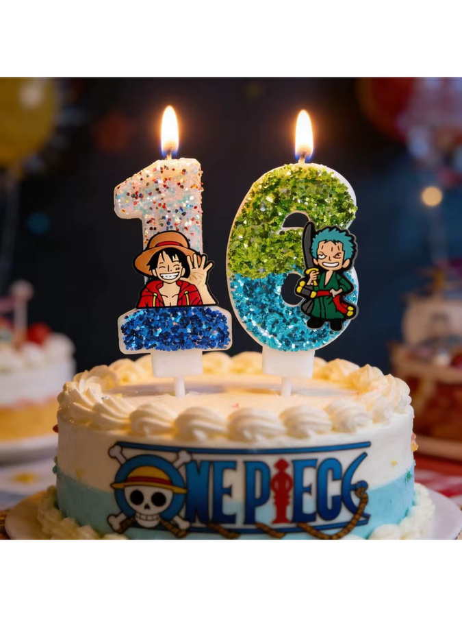 Bandai One Piece Luffy-Kerze, Kuchendekoration - Bild 2