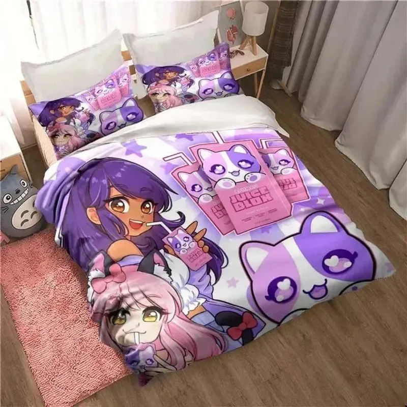 APHMAU Kawaii Bettwäsche-Set mit Kissenbezug und Bettdeckenbezug, Pink, B/H: 70 x 133 cm - Bild 2