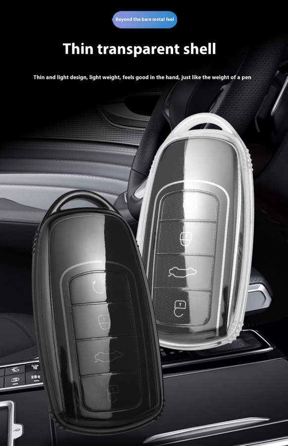 ICAR Nano Schlüsselhülle aus TPU in Schwarz für Chery Tiggo und Exeed Modelle - Bild 3