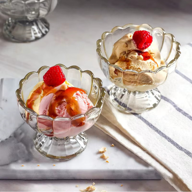 Transparentes Dessert-Glas für Eis, Pudding oder Salat mit einem Volumen von 7,5 ml - Bild 2