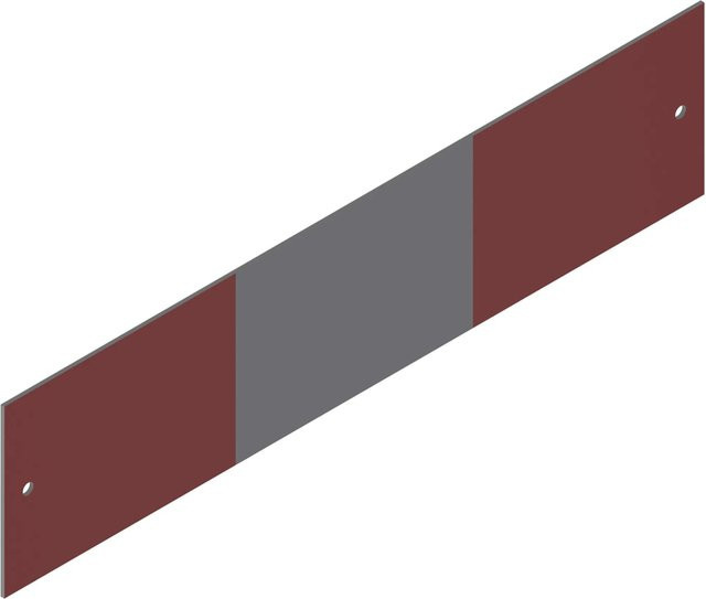 Schake Beton-Aufstellvorrichtung Warnschild Typ 1 in Rot-Weiß - Bild 1