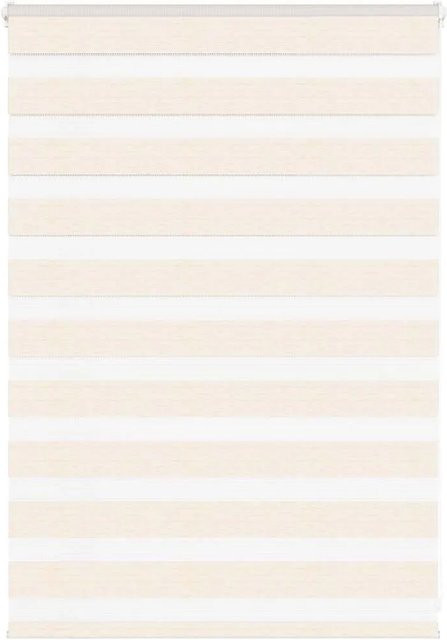 vidaXL Doppelrollo Day & Night in Marmorbeige aus Polyester, B: 105 cm, H: 100 cm - Bild 1