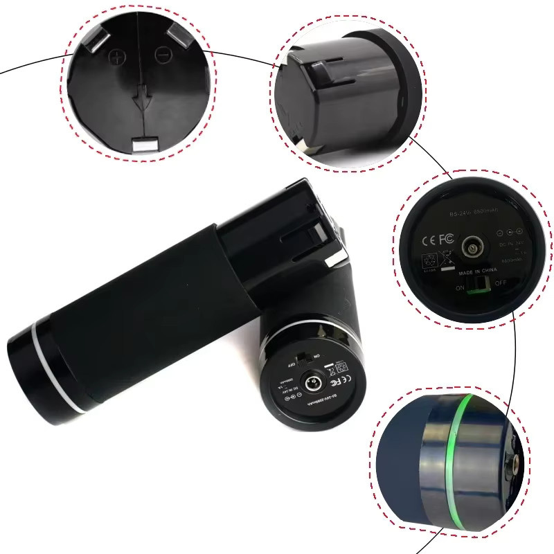Aimjin Lithium-Ionen Batterie 24V 4800mAh in Schwarz für Massagepistolen und Faszienpistolen - Bild 3
