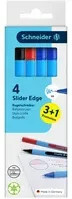Schneider Slider Edge Kugelschreiber Mix-Set XB mit 4 Stück in Schwarz, Rot und Blau - Bild 2
