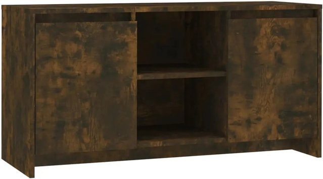 vidaXL TV-Schrank aus Holzwerkstoff in Räuchereiche, minimalistisches Design für dein Wohnzimmer, B/T/H: 102 x 37,5 x 52,5 cm - Bild 1