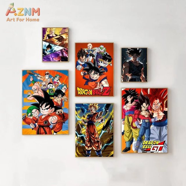 KAYOU Manga Dragon Ball Poster Illustration in Mehrfarbig - Bild 1