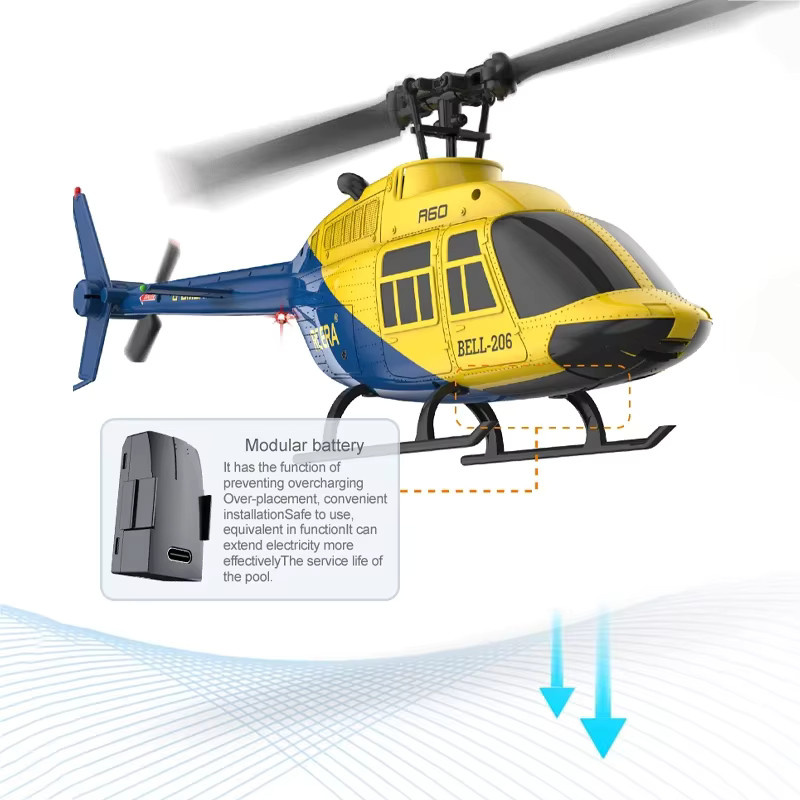 RC ERA A60 RC Hubschrauber, 2,4G, 6-Achsen Gyroskop, 4CH, mit Fernbedienung - Bild 3