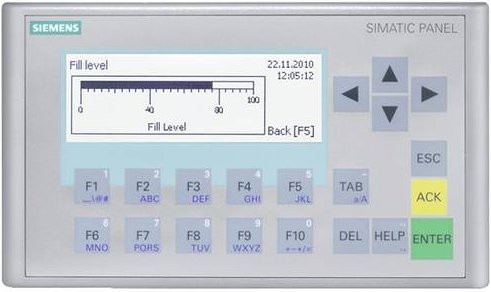 Siemens SPS-Bedienpanel 6AV6647-0AH11-3AX1 in Grau - Bild 1