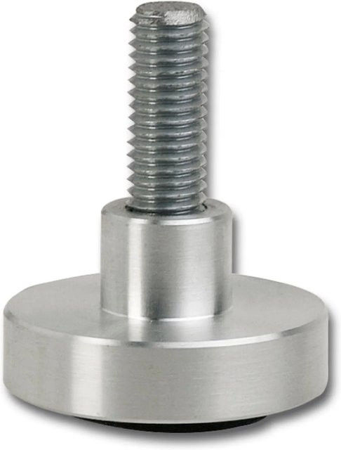 Simausrom Höhenverstellschraube aus Aluminium und Stahl, Durchmesser: 40 mm, M8x25 mm, Farbe: Silber - Bild 1