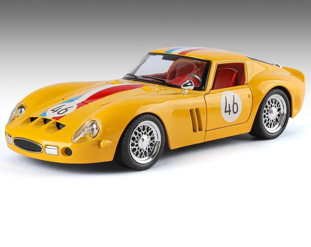 Linyi toy car 250 Gto Super Sportwagen Modell, 1:24, Metall, mit Sound und Licht - Bild 1