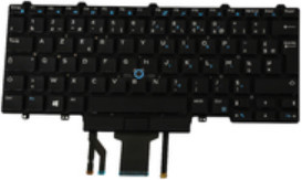 DELL W93F7 Tastatur für Latitude E5450 und E7450 in Schwarz mit französischer AZERTY-Belegung - Bild 1