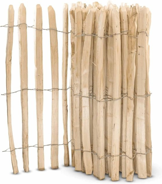 Stiltreu Englischer Staketenzaun Kastanie Höhe: 100 cm, Länge: 500 cm, Lattenabstand: 4-6 cm - Bild 1