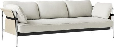 HAY Can 2 0 3-Sitzer Sofa in Weiß mit Stoffbezug und Metallgestell - Bild 1