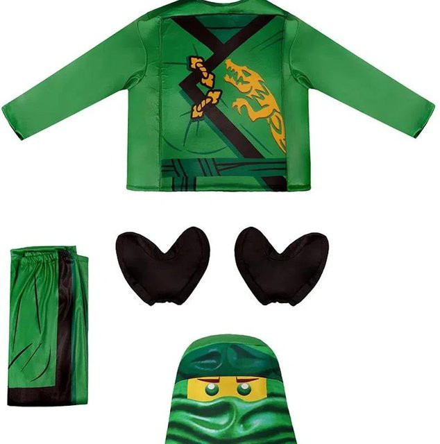 Bag In Love Ninjago Ninja Kai & Lloyd Kostüm, Schwarz, Grün - Bild 1