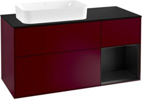 V&B Waschtischunterschrank Finion in Platinblau glänzend, Breite: 120 cm, Tiefe: 50,1 cm, Höhe: 50,1 cm - Bild 1