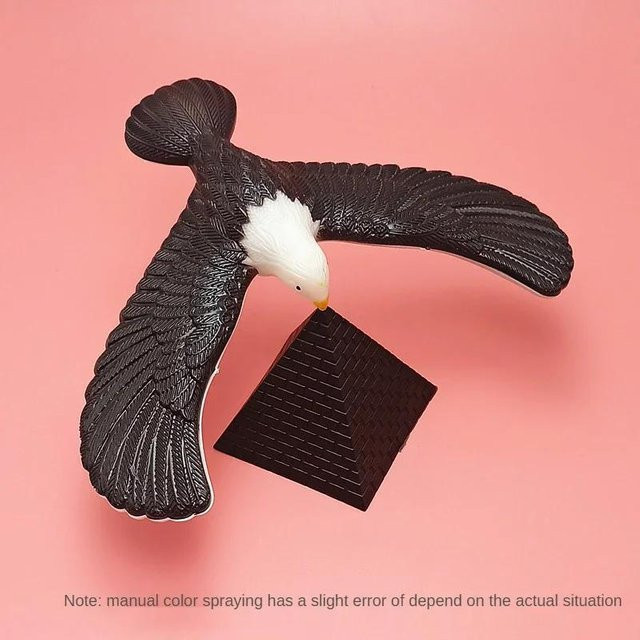 Discover Intime Balance-Adler Tischfigur aus Kunststoff in Schwarz, B/H/T: 18,0 x 13,0 x 18,0 cm - Bild 1
