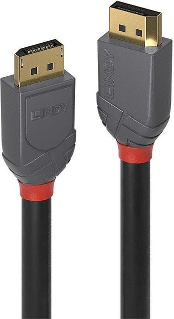 Lindy Anthra Line DisplayPort-Kabel DisplayPort auf DisplayPort, Schwarz, 10 m - Bild 1