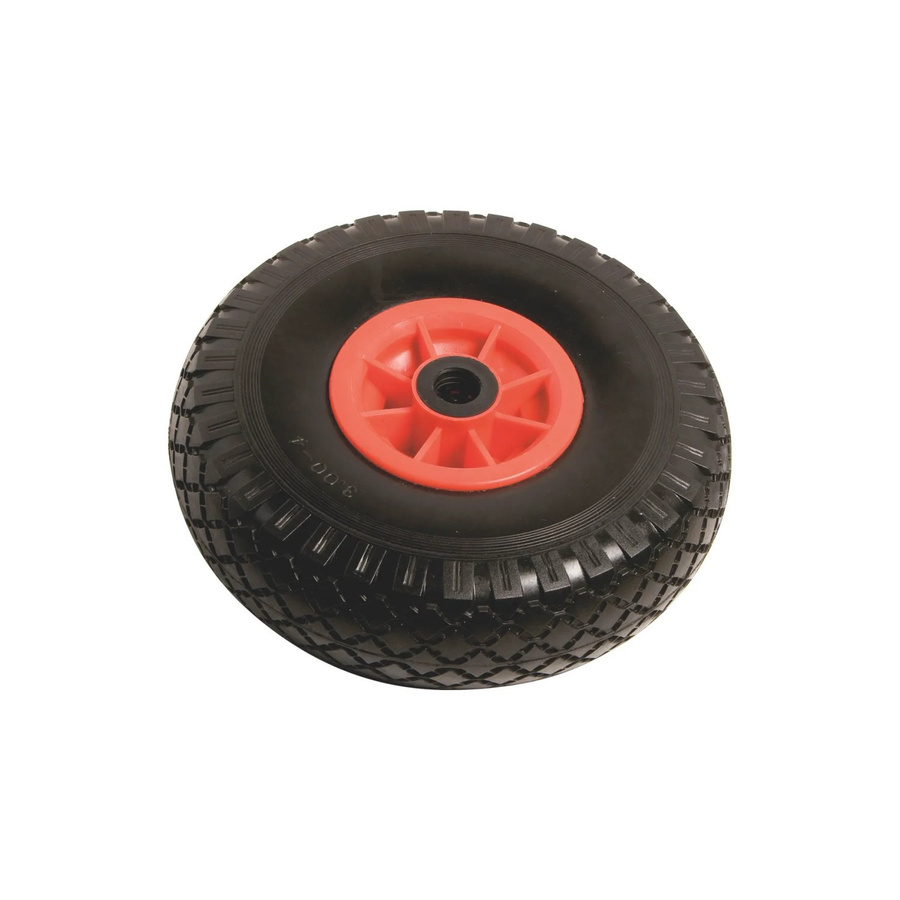OBI Pannensichere Reifen mit Kunststofffelge und Rillenprofil in Rot-Schwarz, Durchmesser: 260 mm, Tragkraft: 100 kg - Bild 2