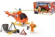 Simba Feuerwehrmann Sam Hubschrauber Wallaby Spielfahrzeug in Orange/Gelb - Bild 1