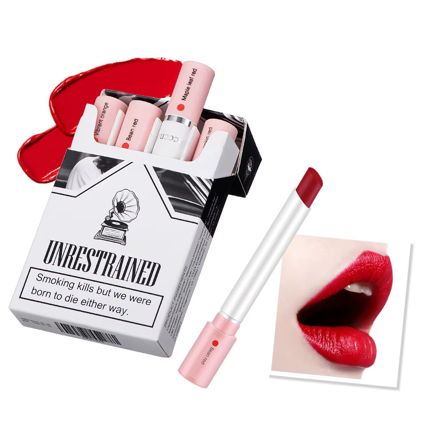 ibcccndc Lippenstift Set, 4 Teile, Matt, Nackt, Unisex - Bild 2