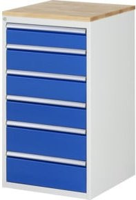 Rau Schubladenschrank L7.6 mit 6 Schubladen in Natural Stone, B/T/H: 58,0 x 65,0 x 103,5 cm - Bild 1
