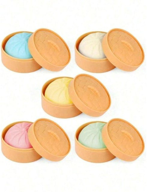 Topmix Teigbrötchen-Quetschball, beige, Stressabbau Fidget-Spielzeug - Bild 1
