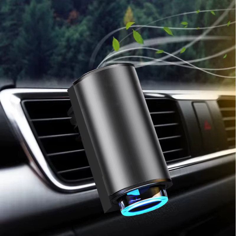 YESPLEASE Elektrischer Auto Lufterfrischer mit Aroma Diffusor für Ätherische Öle in Schwarz - Bild 3