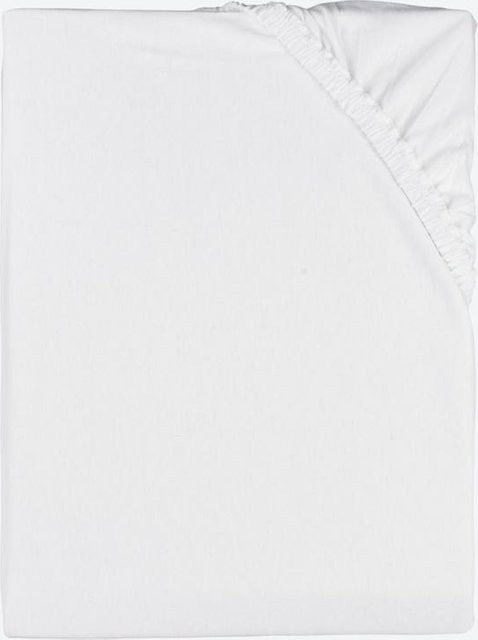 Jersey-Spannbetttuch CLASSIC von NKD in Weiß, B/T: 150 x 200 cm - Bild 1