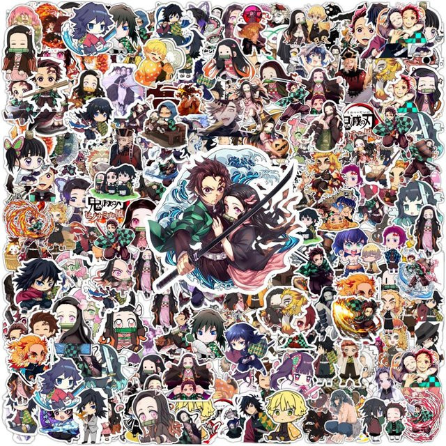 Wasserdichte Anime Cartoon Graffiti Aufkleber in Multicolour für Laptop, Telefon und Koffer - Bild 1