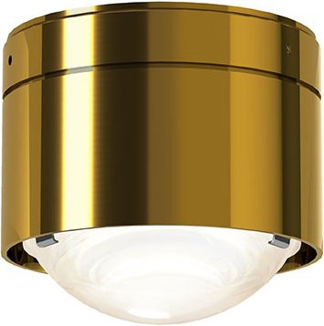 Top Light Puk! 80 One Avantgarde Deckenleuchte in Messing gebürstet mit mattem Glas - Bild 1