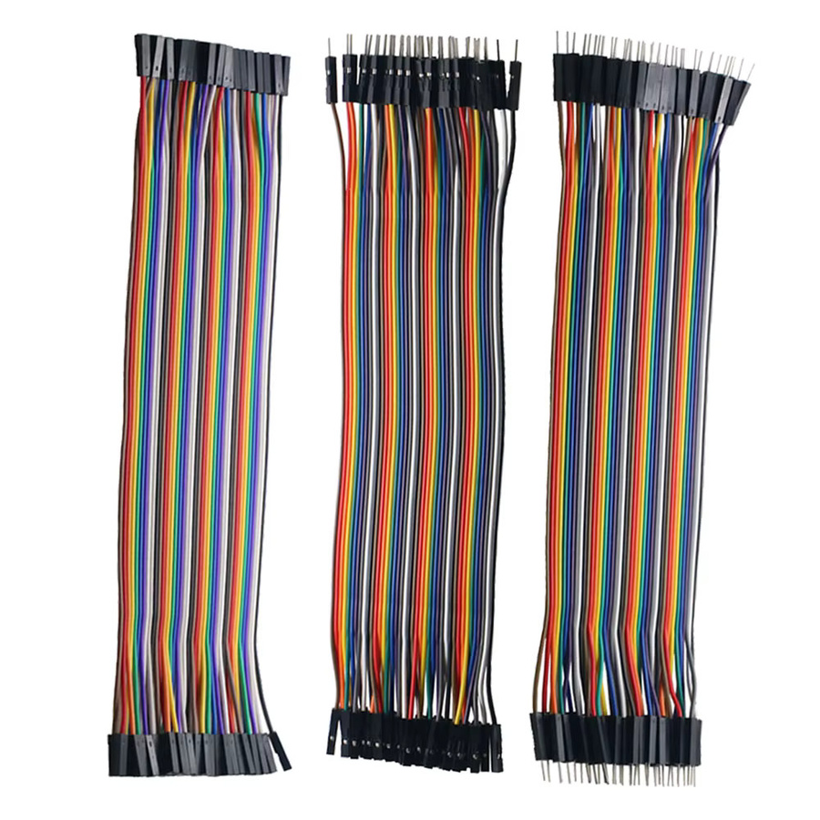 HPJF Dupont Jumper Draht DIY Kit Multicolour mit verschiedenen Anschlussarten und Längen von 10 cm bis 40 cm - Bild 2