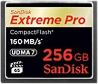 SanDisk Extreme Pro CompactFlash Speicherkarte, 256 GB, Schwarz - Bild 1