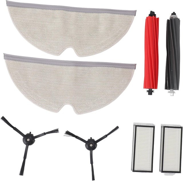 Roborock Q8 Max Ersatzteil-Set in Grau mit Hauptbürsten, Seitenbürsten und Filtern für deinen Staubsauger, 2er-Pack - Bild 1