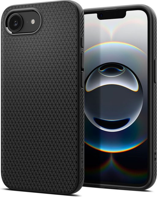 Spigen Liquid Air Schutzhülle für Apple iPhone 17e und iPhone 16e in Schwarz - Bild 1
