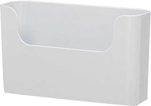CosyHome Wandaufbewahrungsbox aus Kunststoff mit Klebefläche für Küche und Badezimmer, Weiß - Bild 1