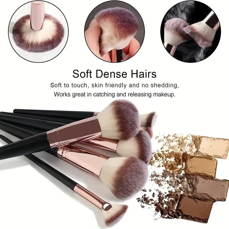 Make-up-Pinsel-Set, 20-teilig, für Lidschatten, Foundation, Concealer, Rouge, Kabuki-Pinsel, Damen - Bild 3