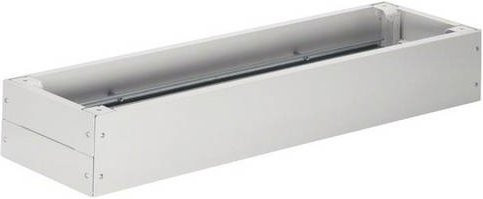 Hager FZ935D Universeller Sockel für Anreih- und Standschränke aus Stahl in Grau, B/T/H: 20,0 x 40,0 x 135,0 cm, IP54 - Bild 1