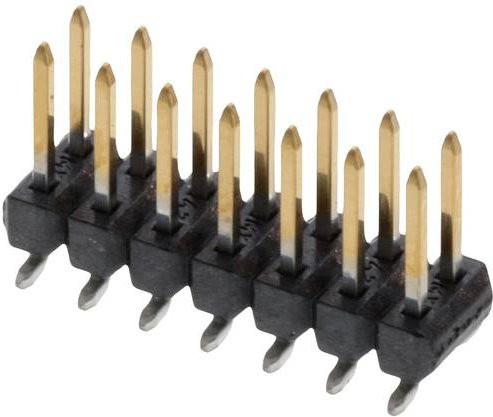 Molex Stiftleiste Standard 2 Reihen in Schwarz und Gold auf Vollrolle - Bild 1