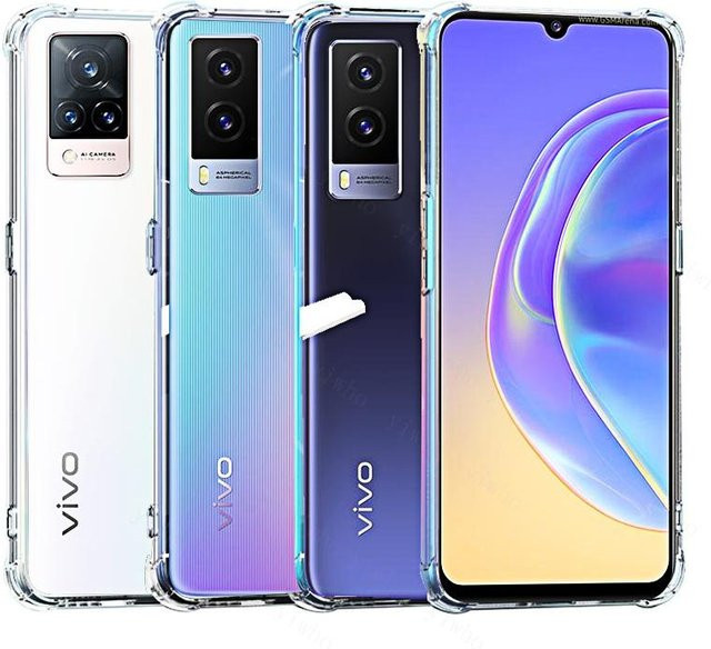 Rutschfeste Silikon Schutzhülle für vivo V21 V21E 5G V20 SE Y72 Y52 Y51 Y31 Y70 Y30 Y50 Pro in Transparent und Multicolour - Bild 1