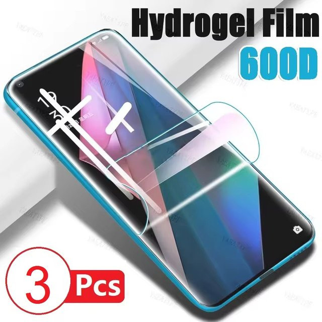 3-teiliges Hydrogel Displayschutzfolie Set für OPPO A58 A74 A78 A79 A96 A97 A98 A58X 4G 5G transparent - Bild 1