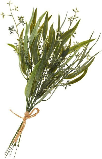 Künstlicher Eukalyptus-Bund mit Blüten in Grün für deine Hochzeitsdekoration - Bild 2
