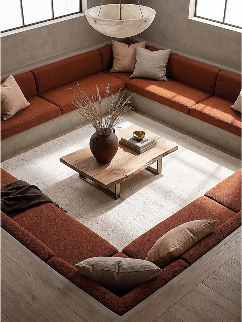 Antirutsch Teppich Kadima Design in Creme Beige, B/T: 240 x 240 cm - Bild 1